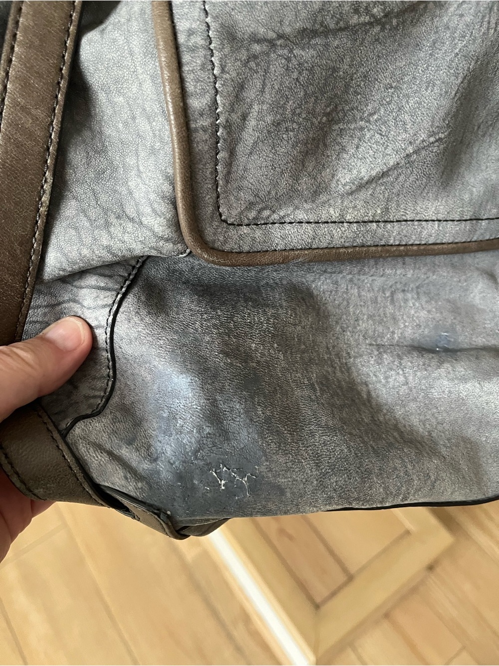 Kooba Gray Slouchy Hobo Shoulder Bag. Dust bag included. - Picture 6 of 6